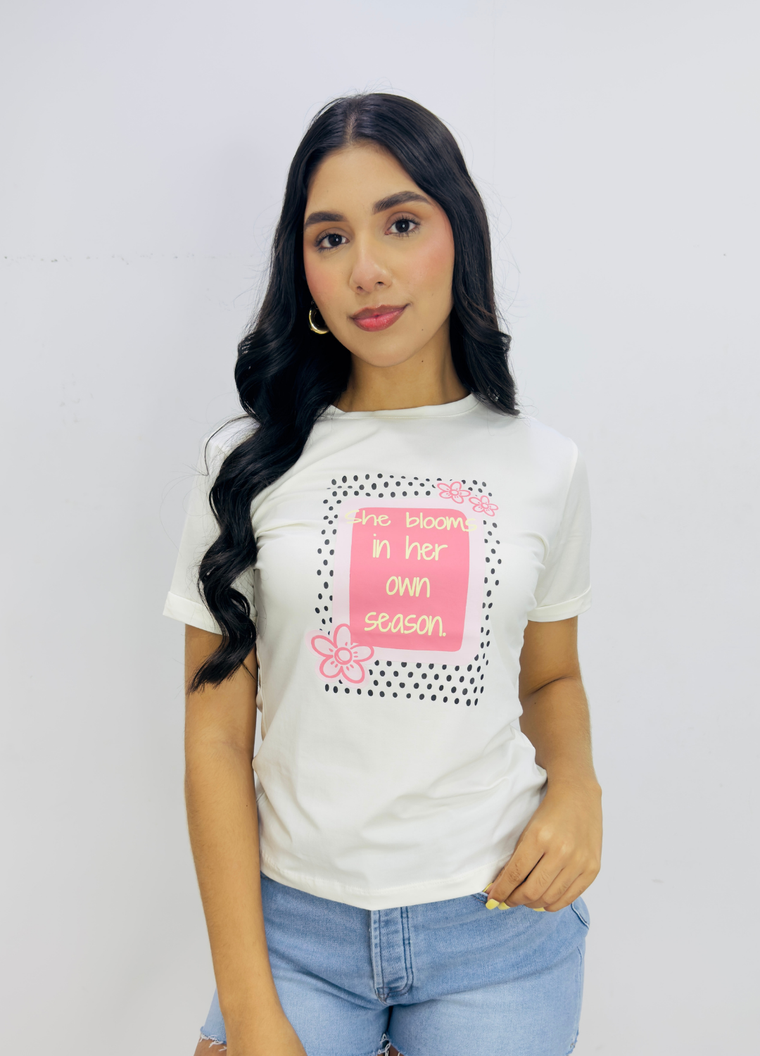 T-Shirt Flor Puntos