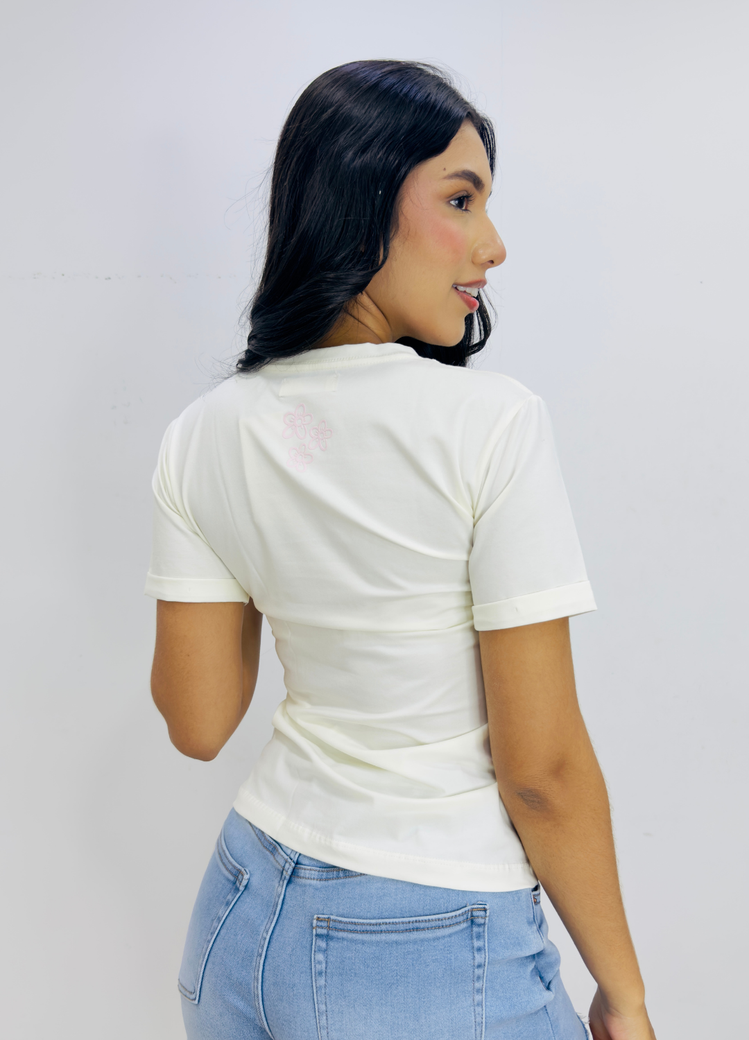 T-Shirt Flor Puntos