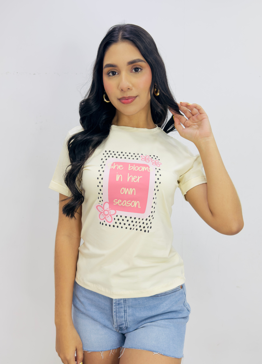 T-Shirt Flor Puntos