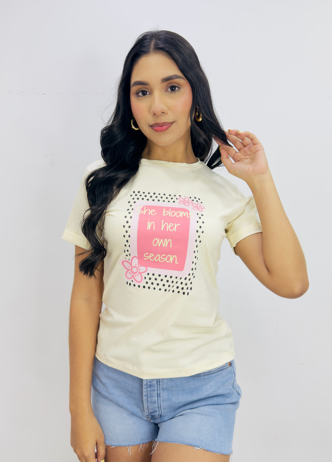 T-Shirt Flor Puntos