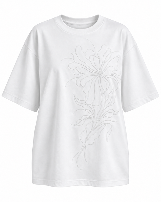 CAMISETA OVERSIZE FLORAL BZ